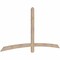Ekena Millwork Bellingham Smooth Timber Gable Bracket, Douglas Fir, 84"W x 42"H x 1 1/2"D x 3 1/2"F, 12/12 Pitch GBW084X42X0204BEL00SDF - alternate 5
